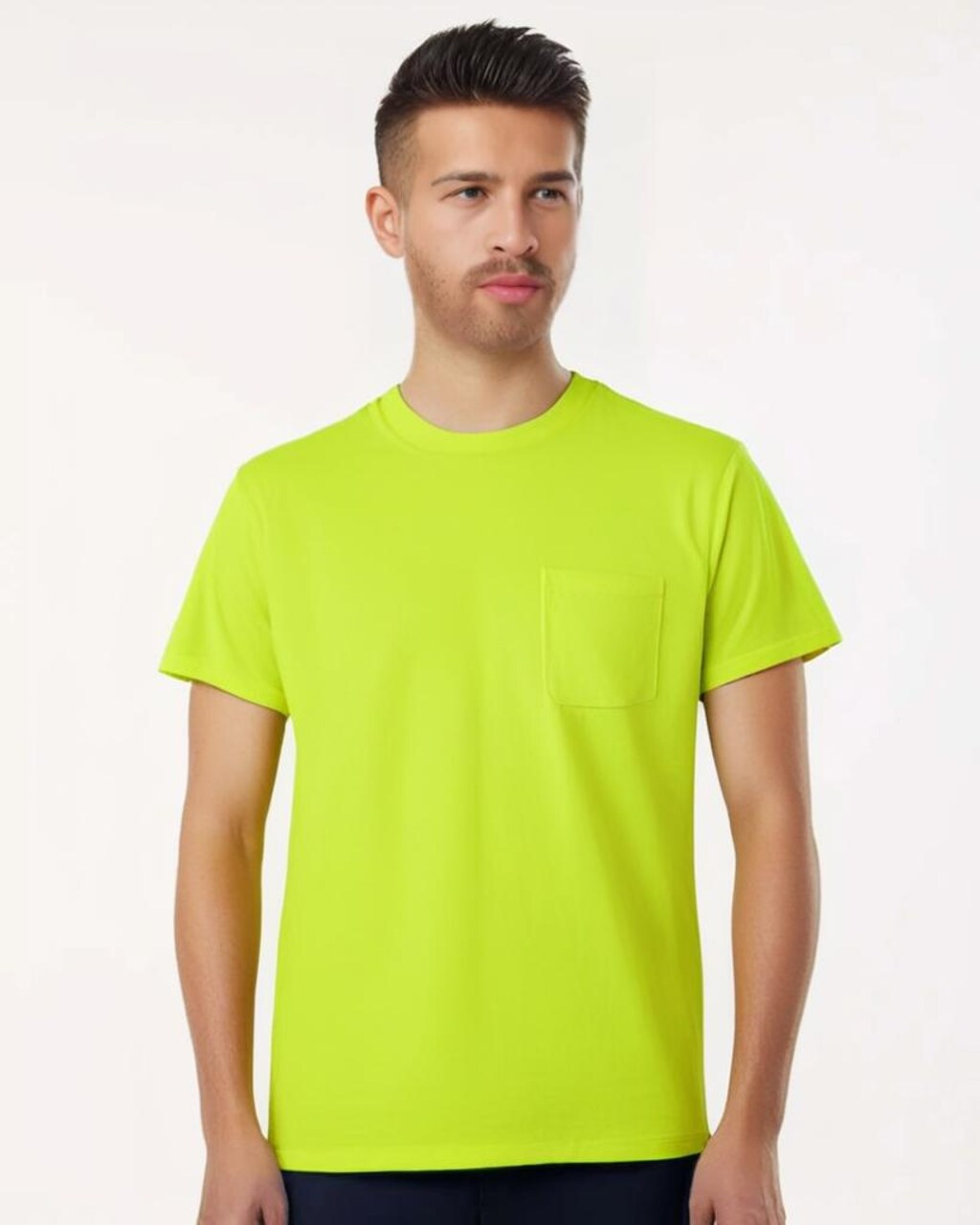 Gildan Heavy Cotton Pocket Crewneck Short Sleeve T-Shirt for DIY Projects & Everyday Wear Cotton Tee